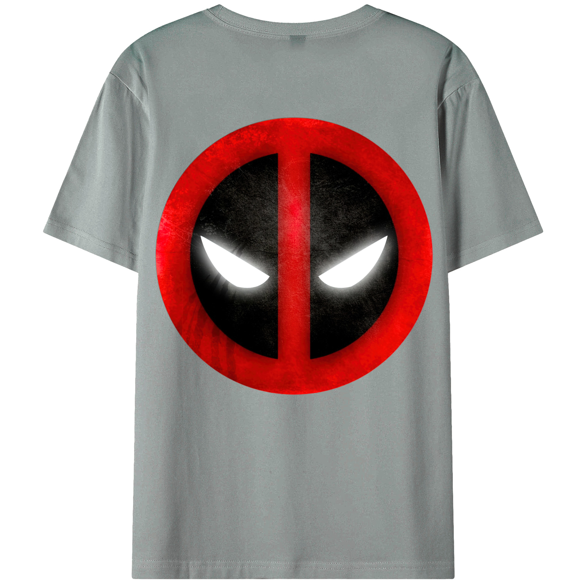 （画像用） Deadpool デッドプール 綿100％ メンズ半袖Tシャツ（バックプリント） 通気性